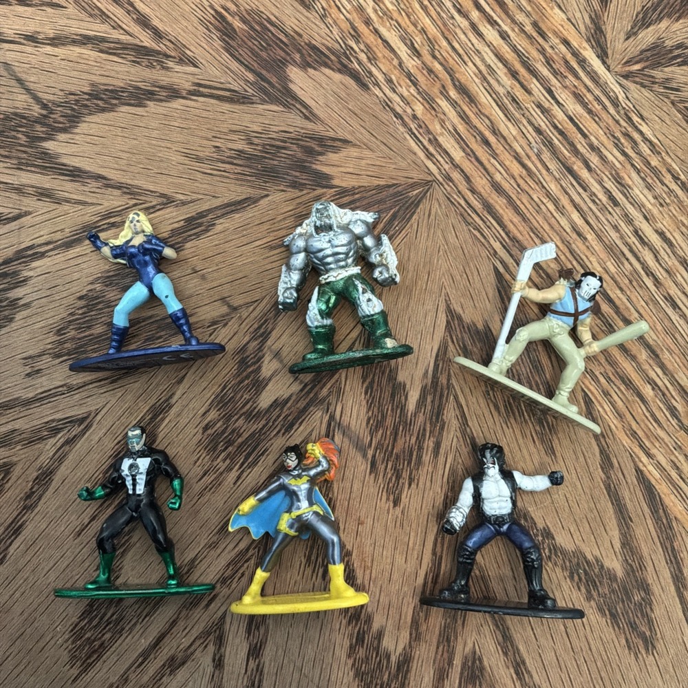 DC Comics‎ Die-Cast Figures Lot of 6 100%DieCast Jada Toys Nano Metalfigs